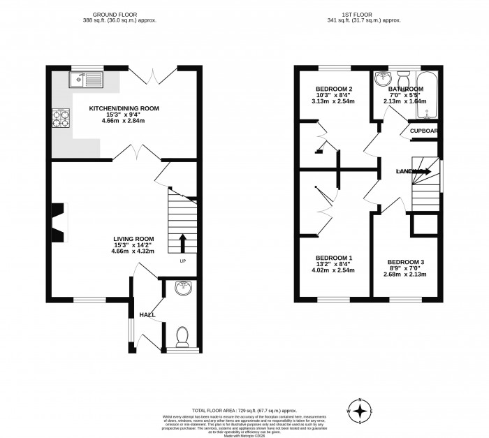 Floorplans For Kirkwood Close, Aspull, Wigan