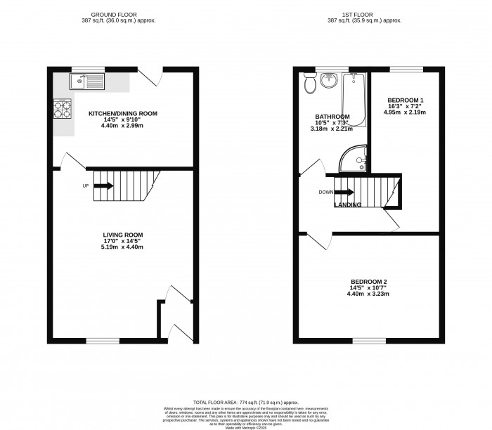 Floorplans For Ingram Street, Platt Bridge, WN2 3TN