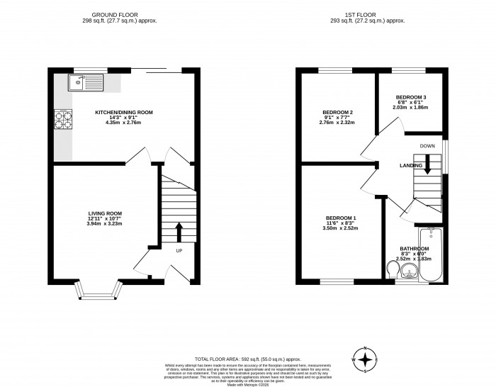 Floorplans For Kellaton Close, Ince, Wigan