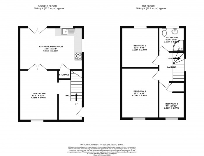 Floorplans For Tennyson Drive, Ormskirk