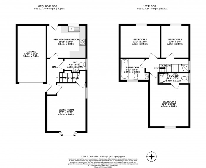 Floorplans For Martindale Crescent, Wigan