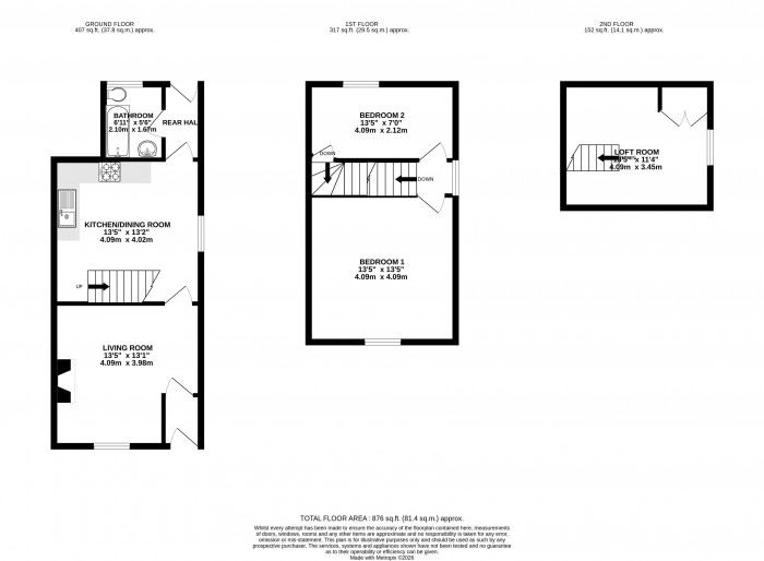 Floorplans For Upholland Road, Billinge, Wigan